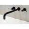 Kingston Brass KS8040CKL Wall Mount Tub Faucet, Matte Black KS8040CKL - alternate 4